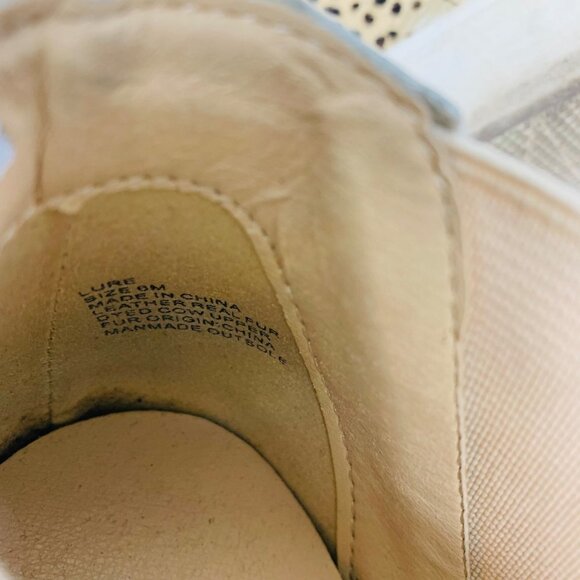 Anthro COCONUTS by Matisse "Lure" Leopard Animal Print Haircalf Wedge Sneaker 6 - Picture 7 of 8